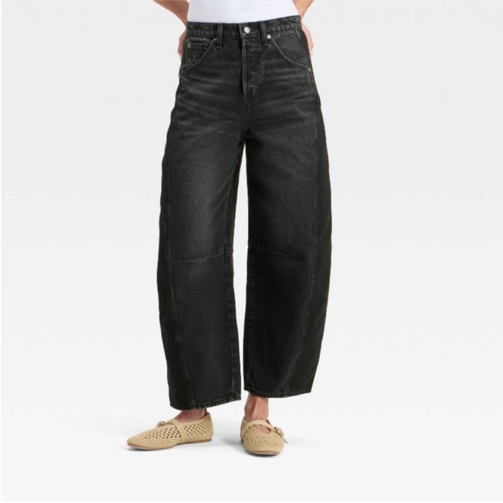 Universal Thread High-Rise Wide Leg Jeans - Black Wash
